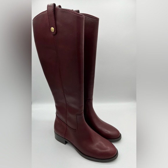 INC International Concepts Women's Merlot Fawne Riding Leather Boots - Picture 3 of 9